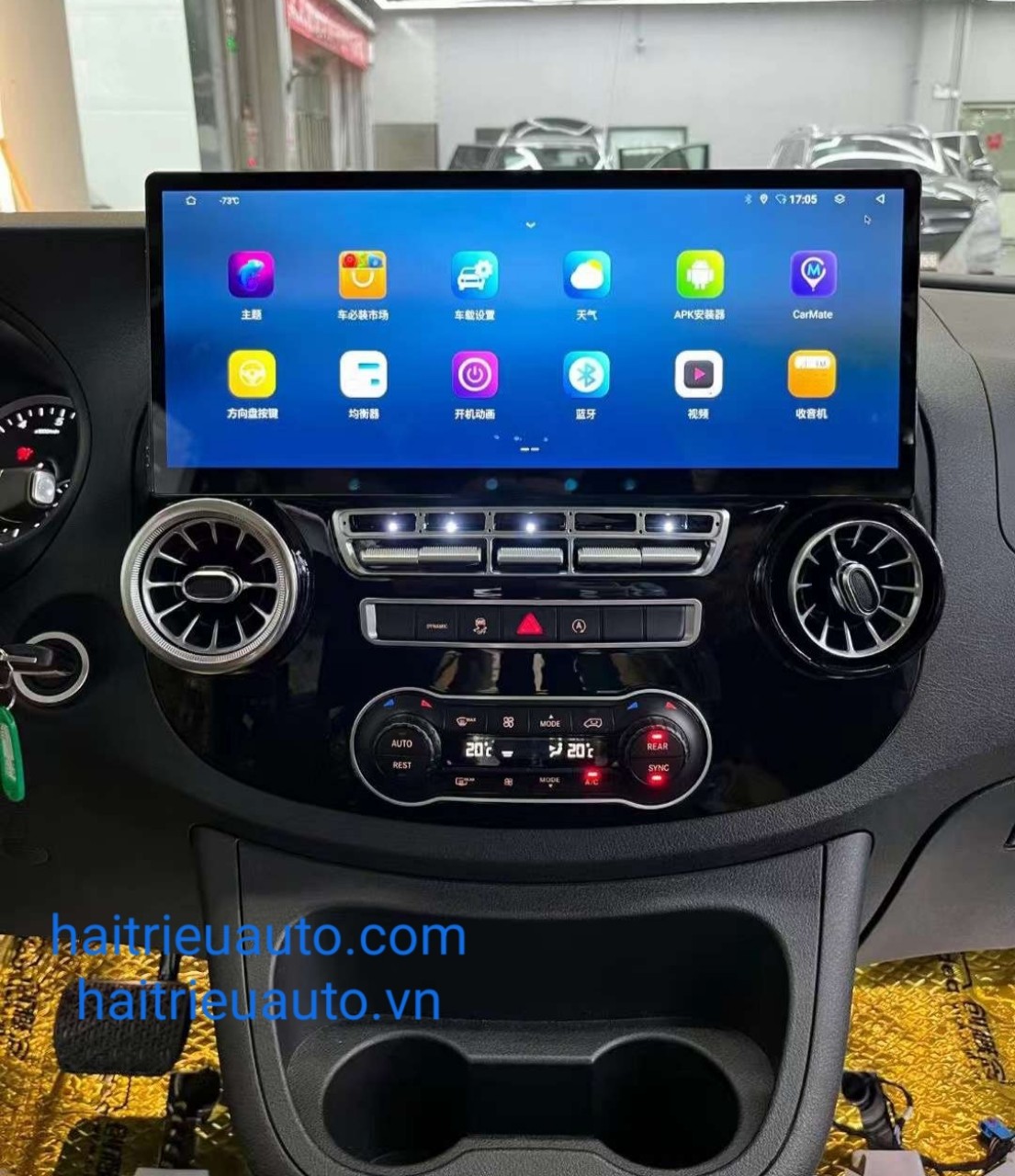 Màn hình android xe mercedes vito 3 Image