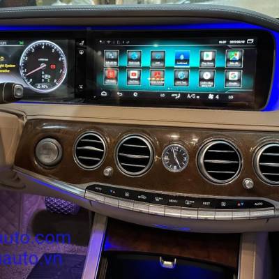 Màn hình android Omas 360 xe mercedes S 2015-2020