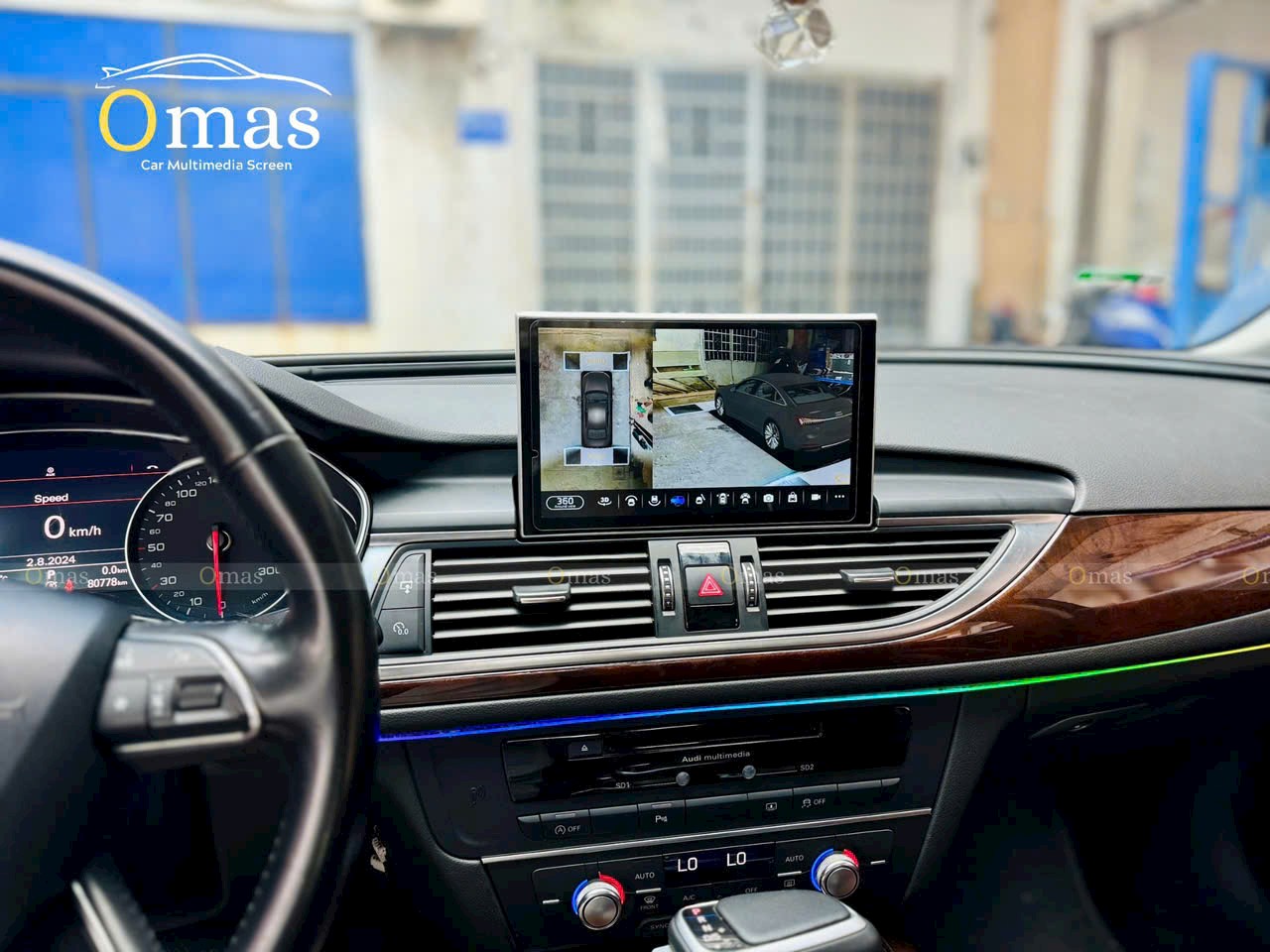 Màn hình android Omas 360 xe Audi A6 5 Image