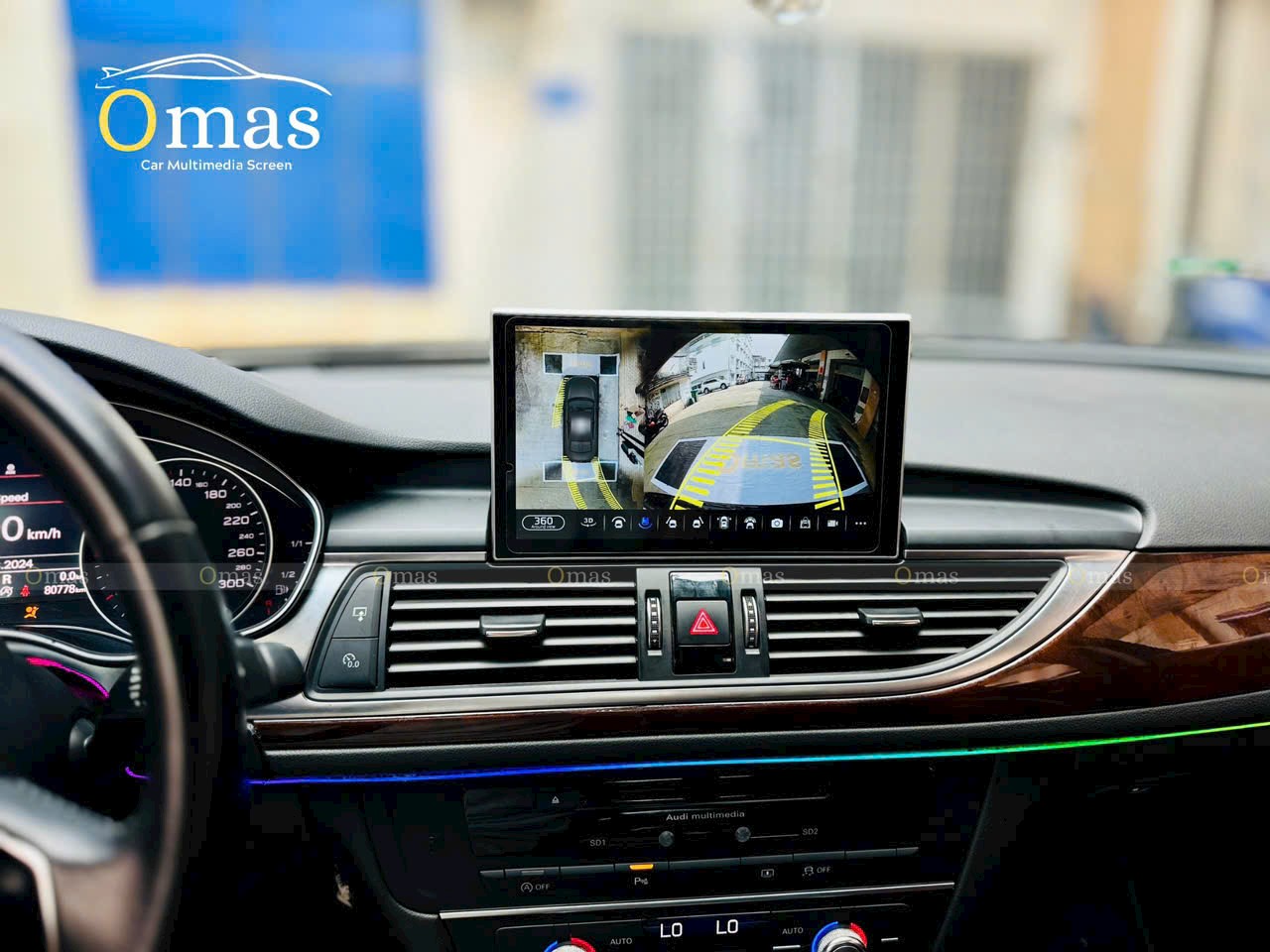 Màn hình android Omas 360 xe Audi A6 6 Image