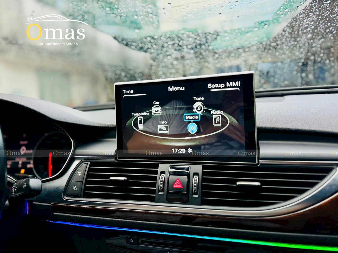 Màn hình android Omas 360 xe Audi A6 7 Image
