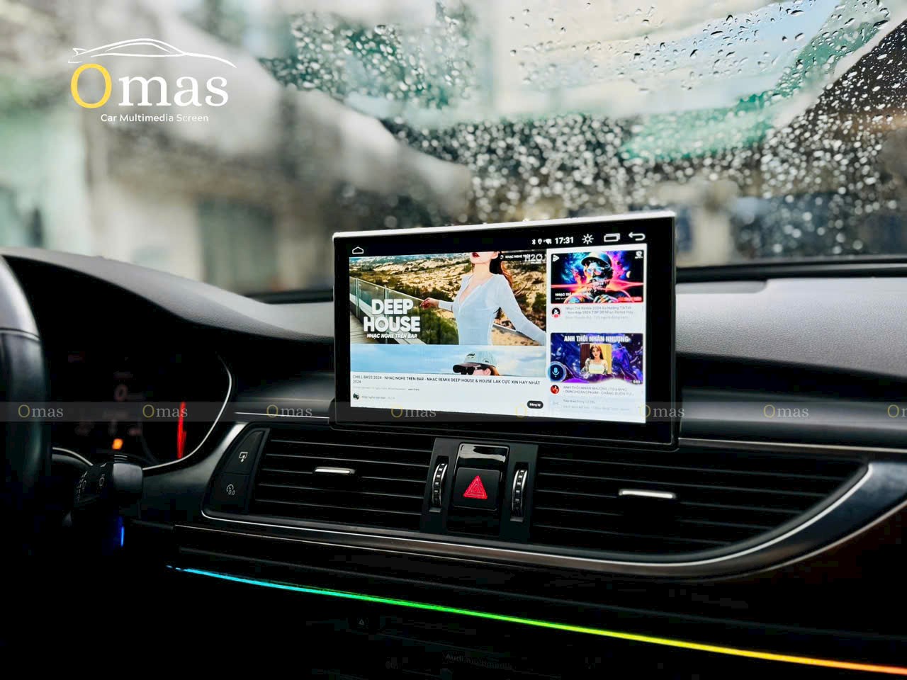 Màn hình android Omas 360 xe Audi A6 8 Image
