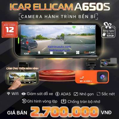 Trang Chủ 55 Cămera hành trình Icar ellicam A650