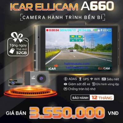 Trang Chủ 51 Camera hành trình Icar ellicam A650S
