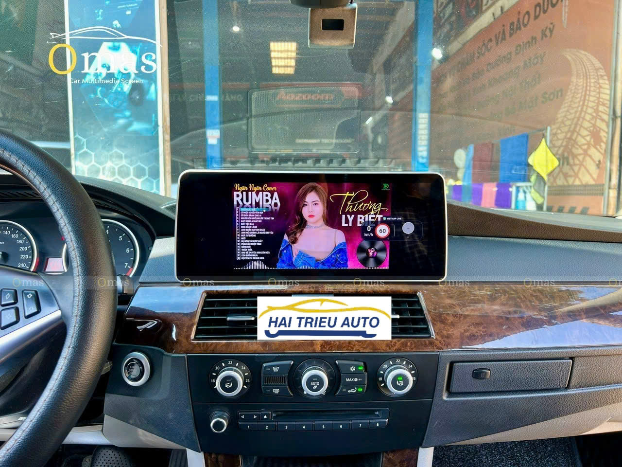 Màn hình android Omas Pro 360 12in xe BMW E60 5 Image