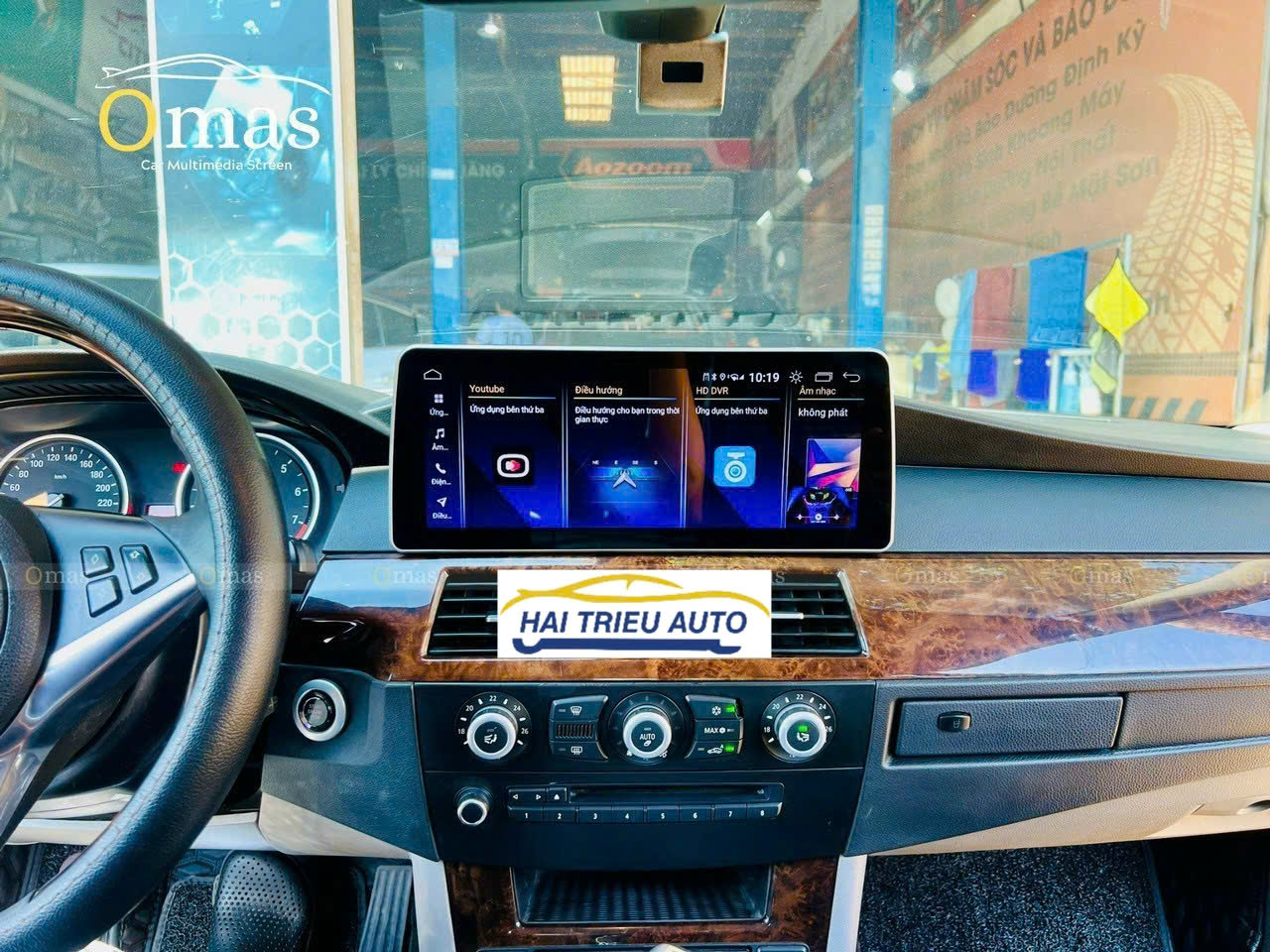 Màn hình android Omas Pro 360 12in xe BMW E60 6 Image