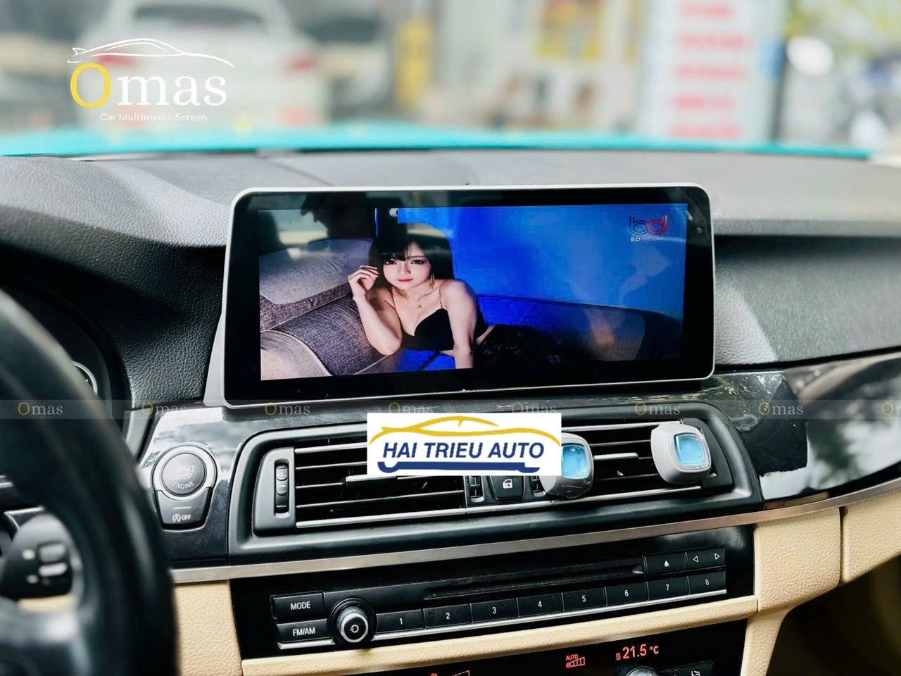 Màn hình android Omas 12in xe BMW 730 4 Image