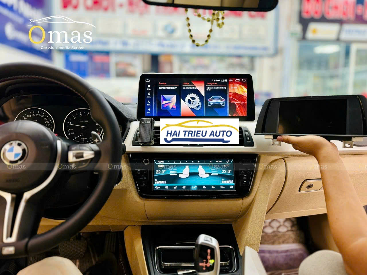 Màn hình android Omas Pro 360 12 inch xe bmw 320 4 Image