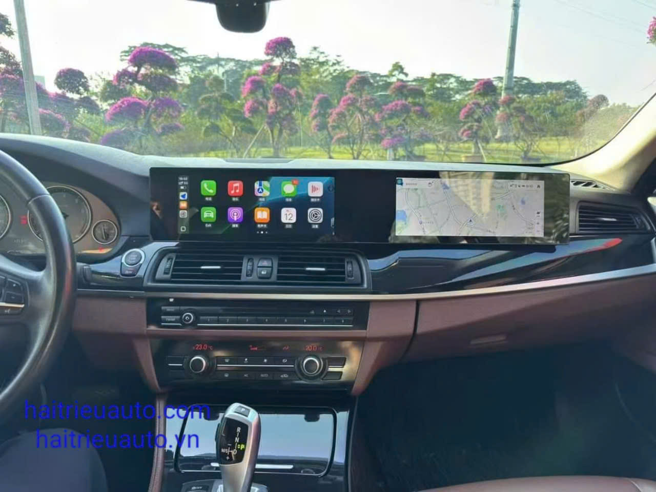 Màn hình android dài xe BMW 520 2 Image