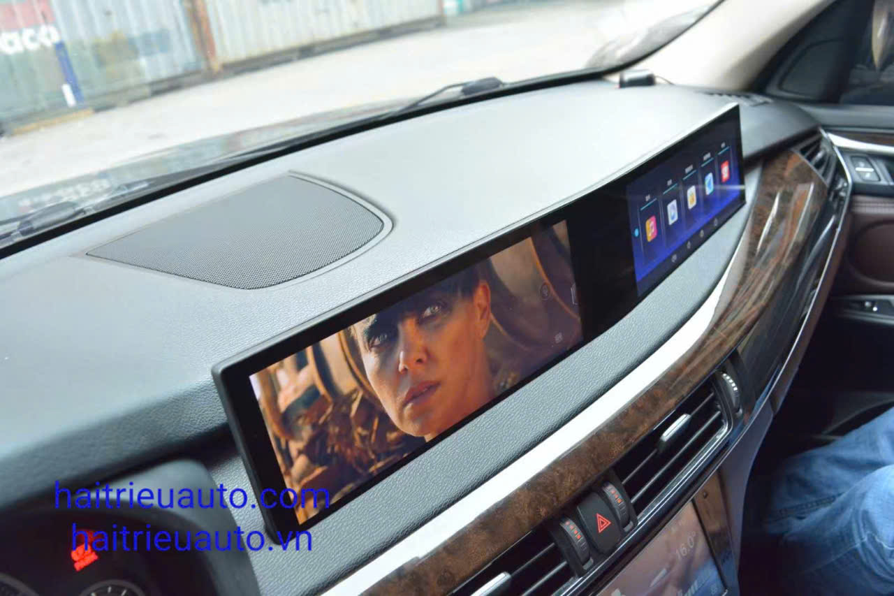 Màn hình android dài xe BMW X5 4 Image