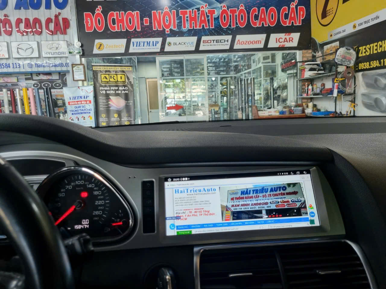 Màn hình android theo xe Audi Q7 5 Image