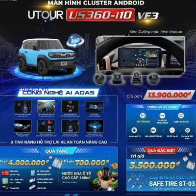 Màn hình Cluster android LS-j10 VF3