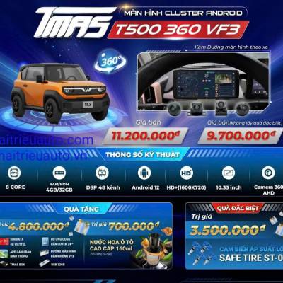 Màn hình Cluster android T500 VF3