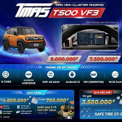 Màn hình android liền camera 360 xe VF 3