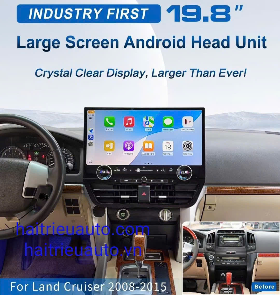 Màn hình android xe Toyota Land Cruiser 7 Image