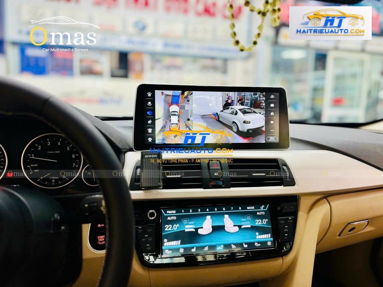 Màn hình android Omas 12 inch 360 xe BMW 320 7 Image