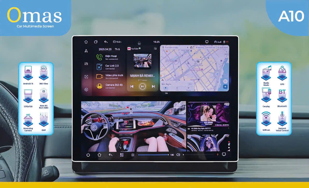 Màn hình android Omas A10 8 Image