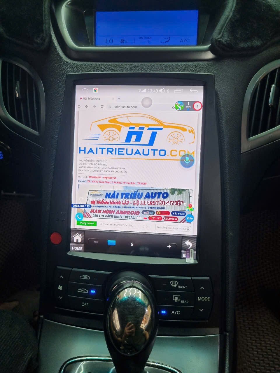 Màn hình android theo xe Genesis 6 Image