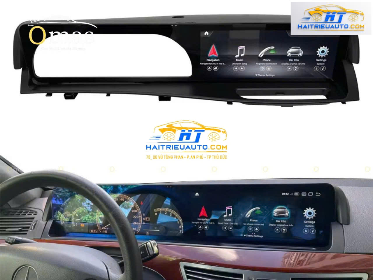 Màn hình android Omas xe Mercedes S 2008-2014 3 Image