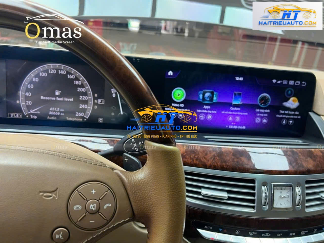Màn hình android Omas xe Mercedes S 2008-2014 4 Image