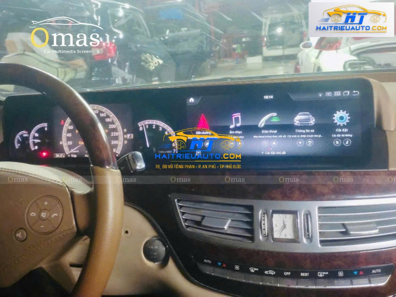 Màn hình android Omas xe Mercedes S 2008-2014 2 Image