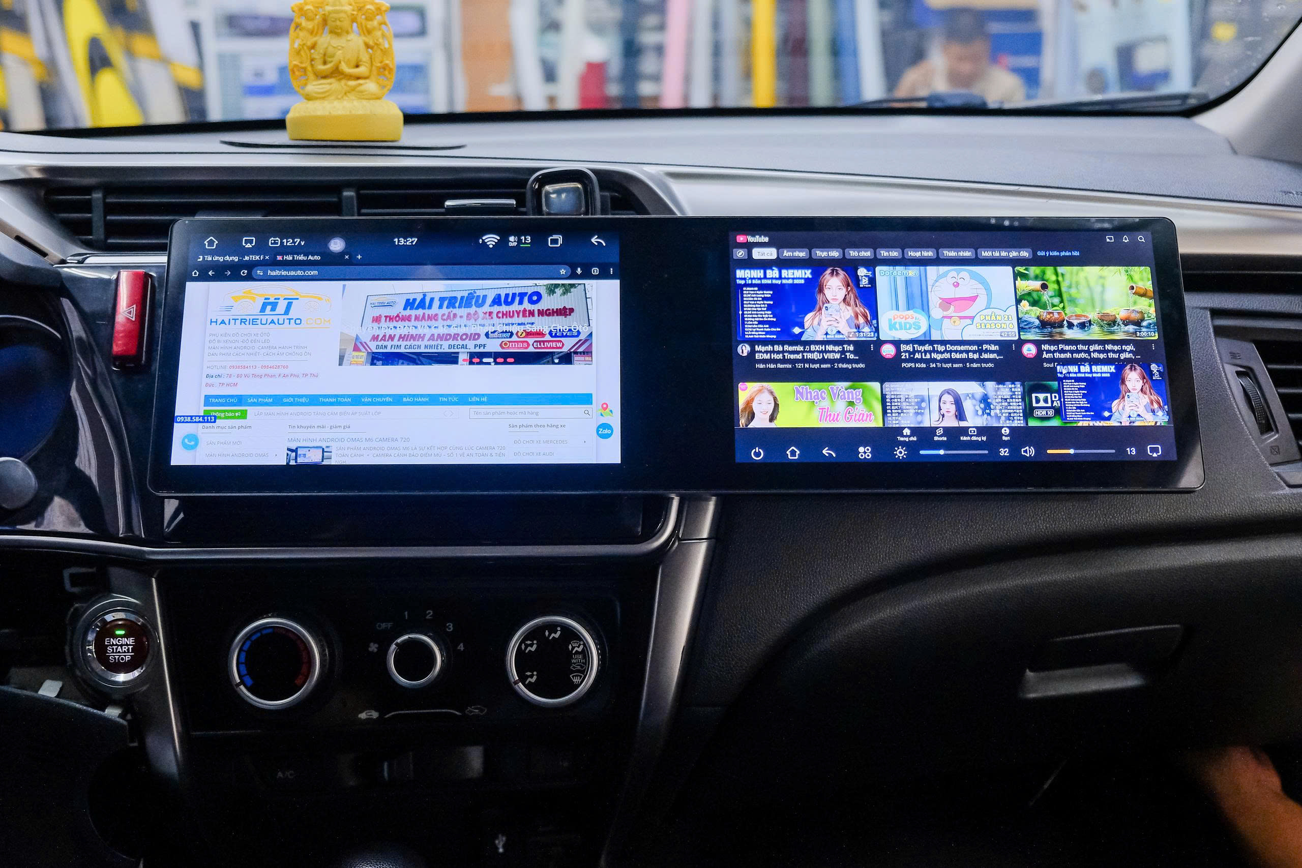 Màn hình android dài Omas A11 xe honda City 2 Image