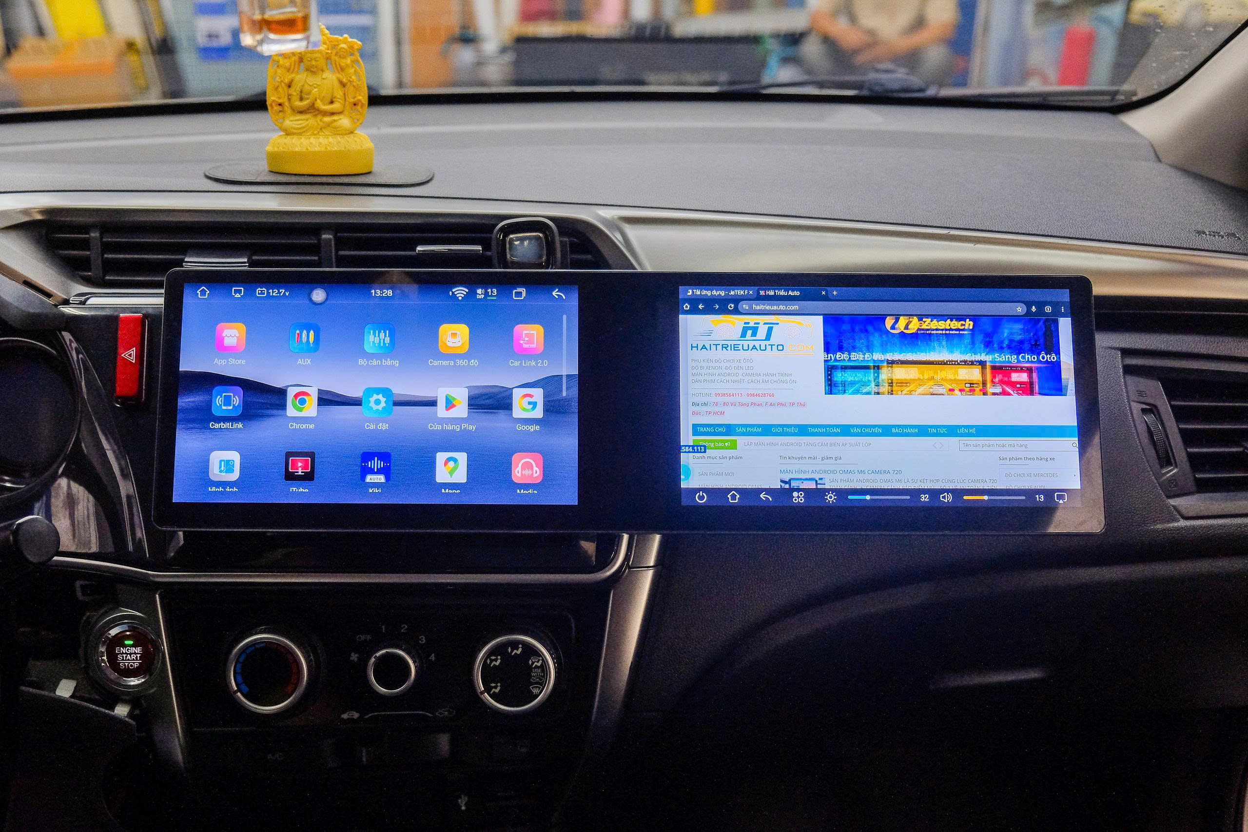 Màn hình android dài Omas A11 xe honda City 3 Image