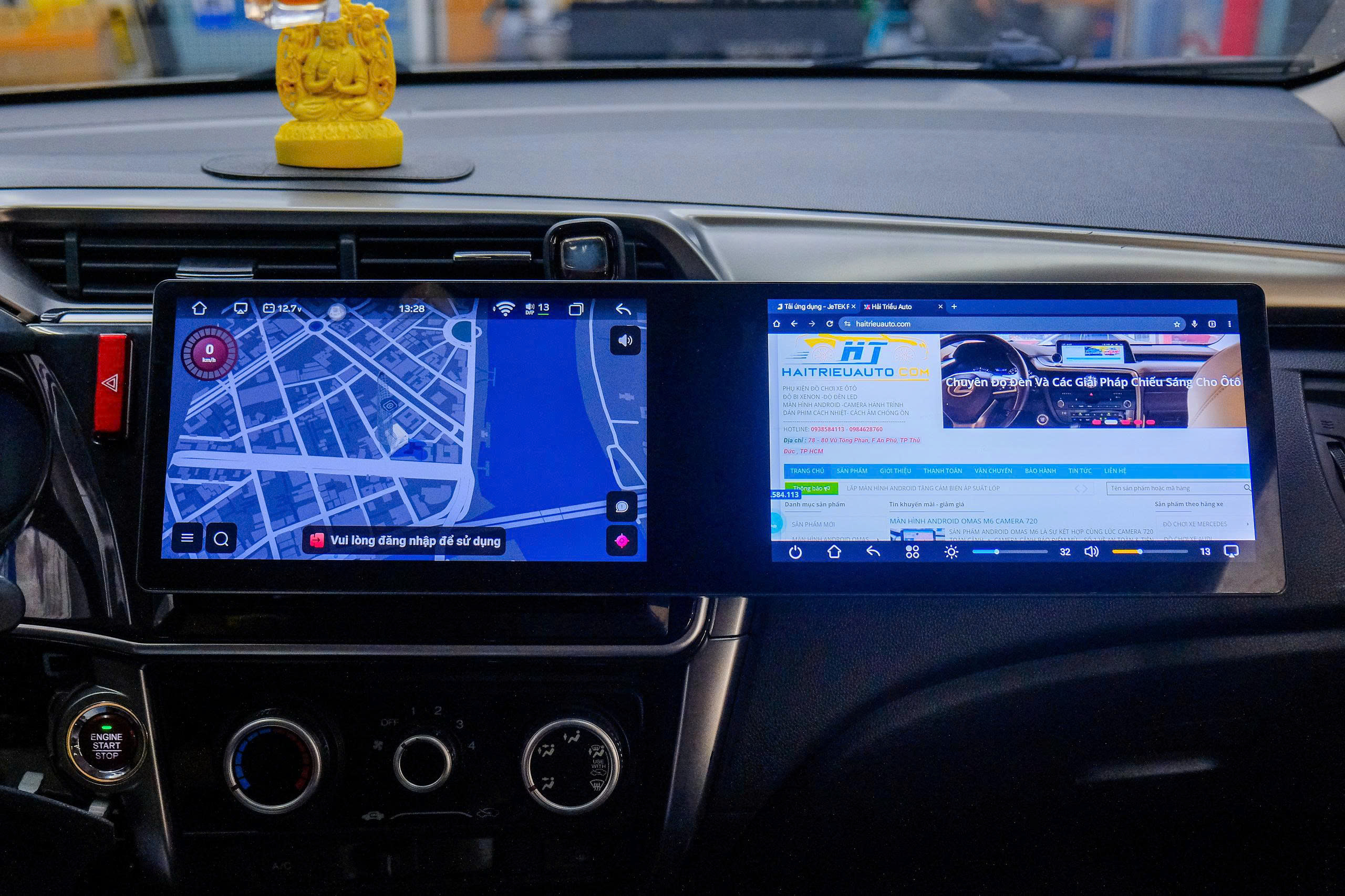 Màn hình android dài Omas A11 xe honda City 4 Image