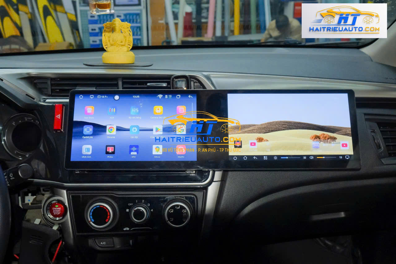 Màn hình android dài Omas A11 xe honda City 5 Image