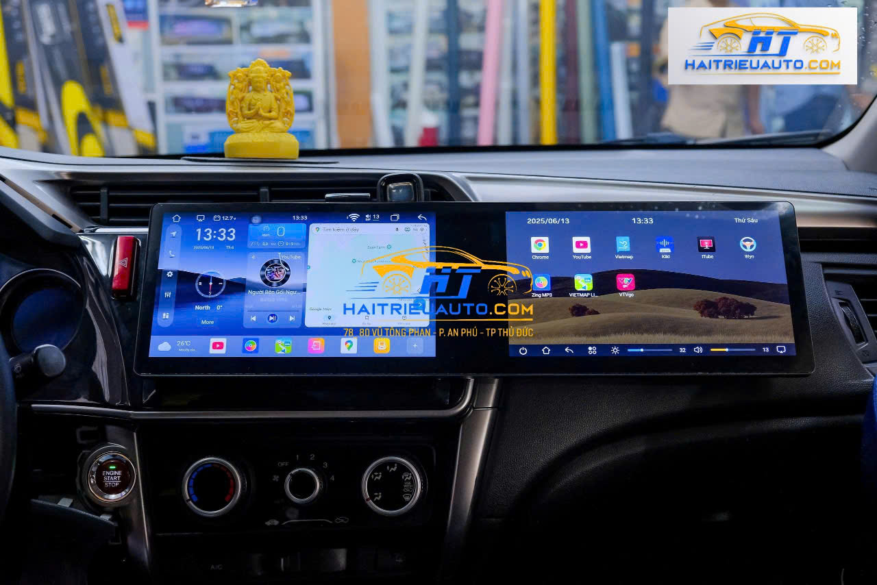 Màn hình android dài Omas A11 xe honda City 6 Image