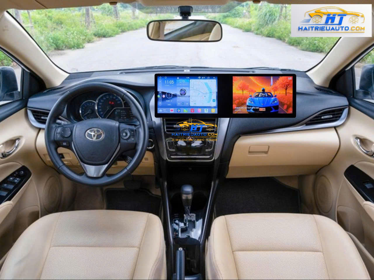 Màn hình android Omas A11 xe Vios 2022 3 Image