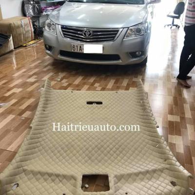 Bọc trần da 5D cho xe kia moring