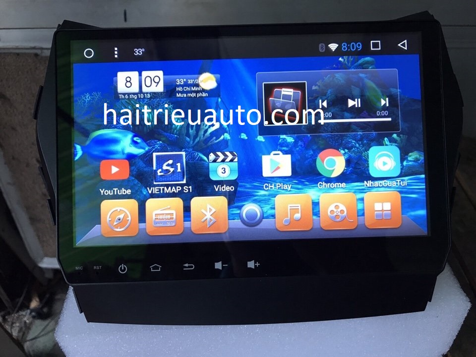 Màn hình android ORION theo xe Santafe 2016 2 Image