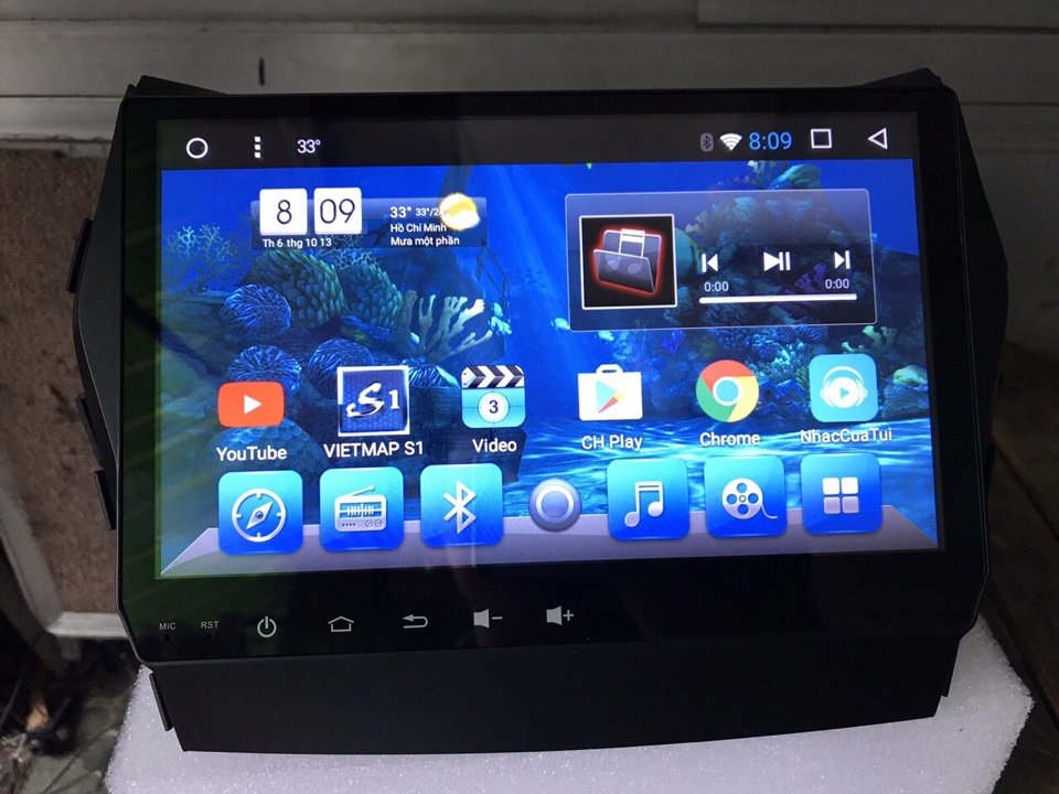 Màn hình android ORION theo xe Santafe 2016 3 Image