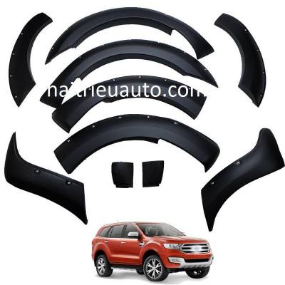 Viền đèn mầu đen cho xe Ford Everest